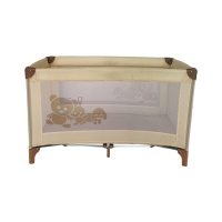 Beige kids' playpen baby carry cot