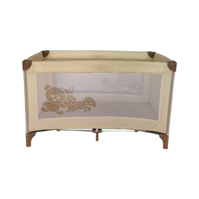 Beige kids' playpen baby carry cot