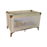 Beige kids' playpen baby carry cot