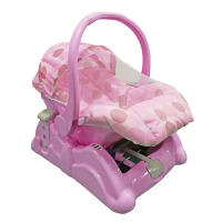 حاملة أطفال لمهد الأطفال باللون الوردي