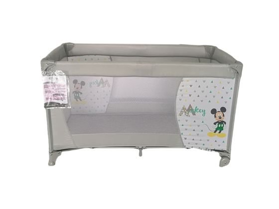 Durable grey travel cot disney kids' playpen
