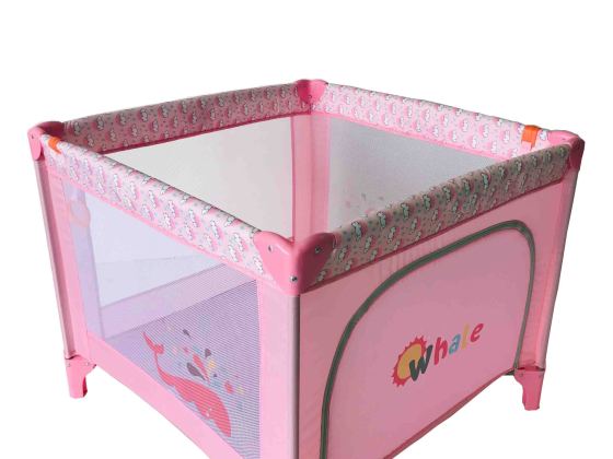 Lit de voyage carré pour bébé, grande cour de jeu pour bébé