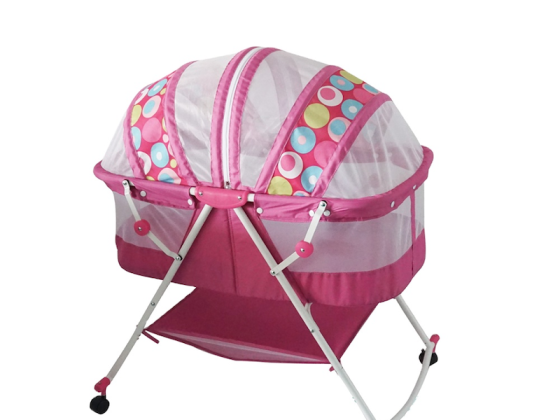 Berço de bebê para menina rosa