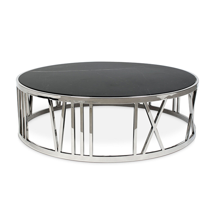 Supply European modern living room furniture stainless steel base
