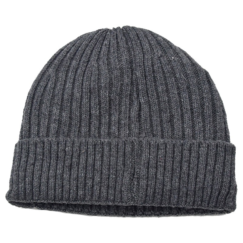 Roundish Pure Color Men Knitted Hat