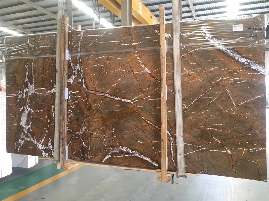 Rainforest Gold Brown Marble