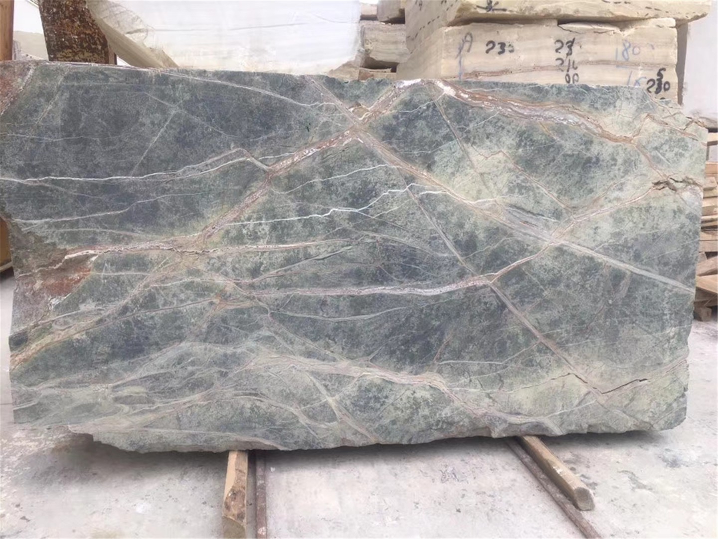 India Rainforest Green Marble