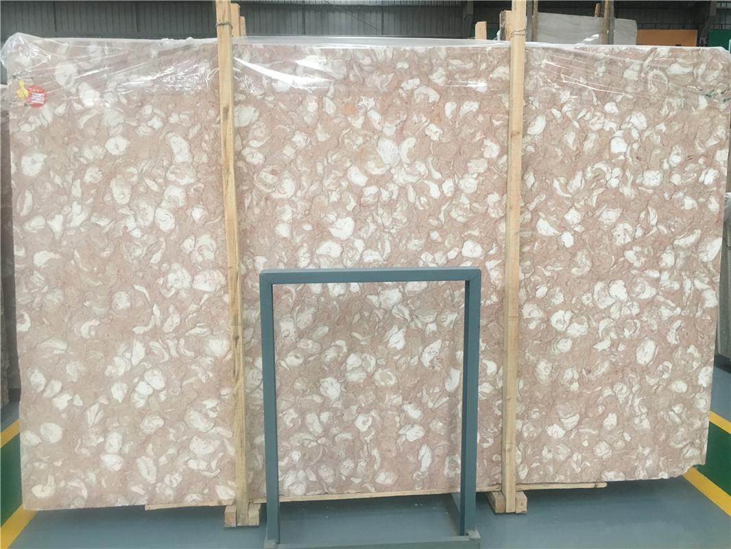 Jade Shell Pink Marble Slab