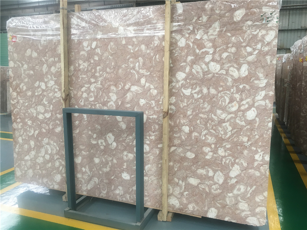 Jade Shell Pink Marble Slab