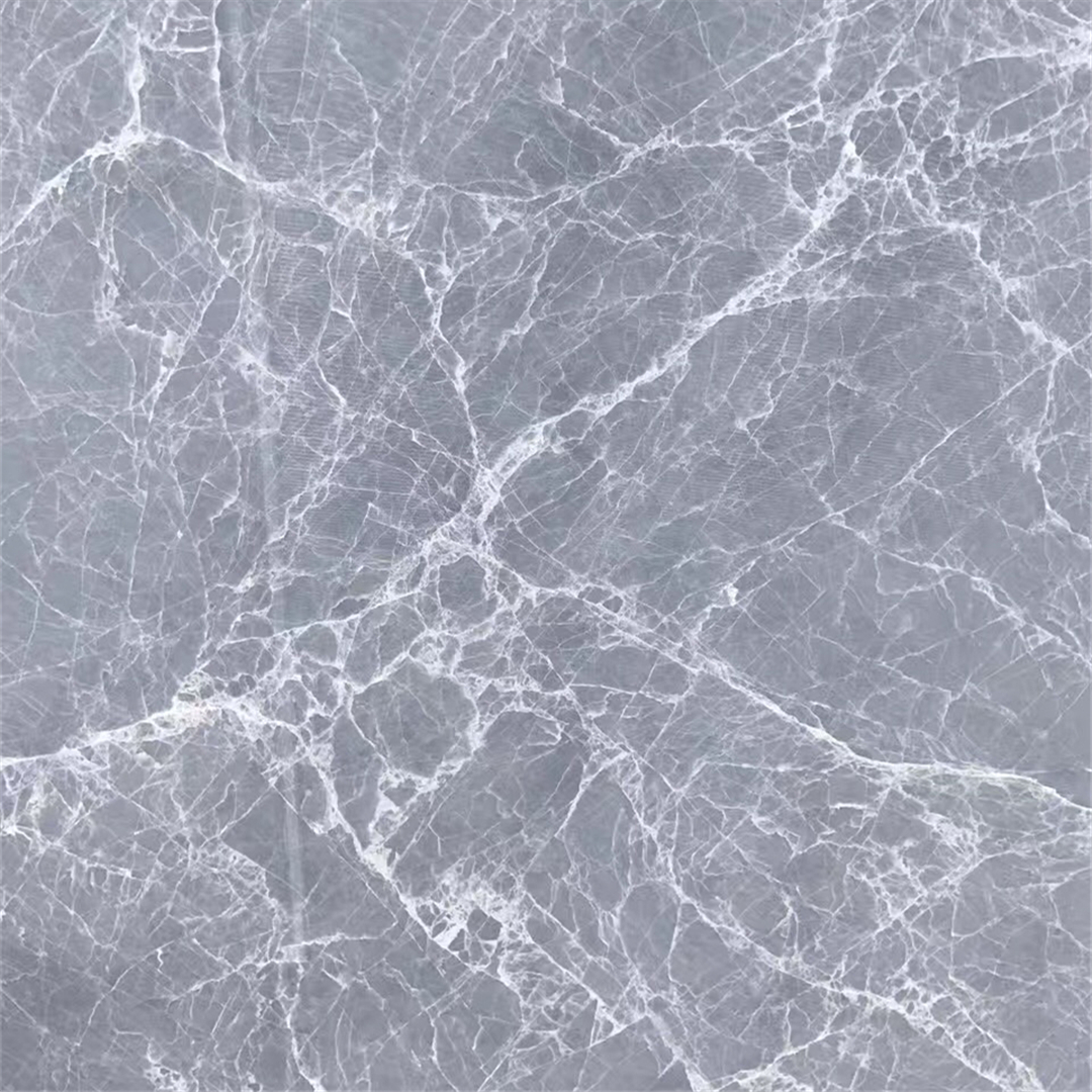 Polished Light Grey Marble Slab