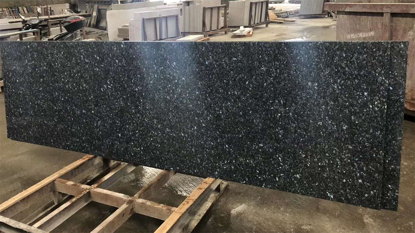 Polished Blue Pearl Granite Slab