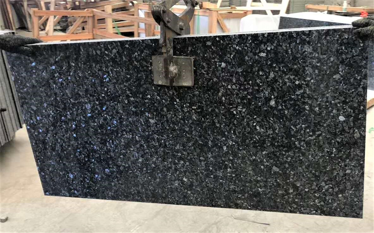 Polished Blue Pearl Granite Slab