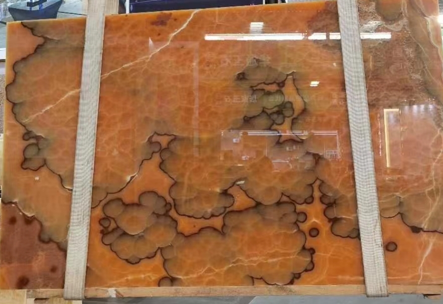 Orange Onyx Stone Slab