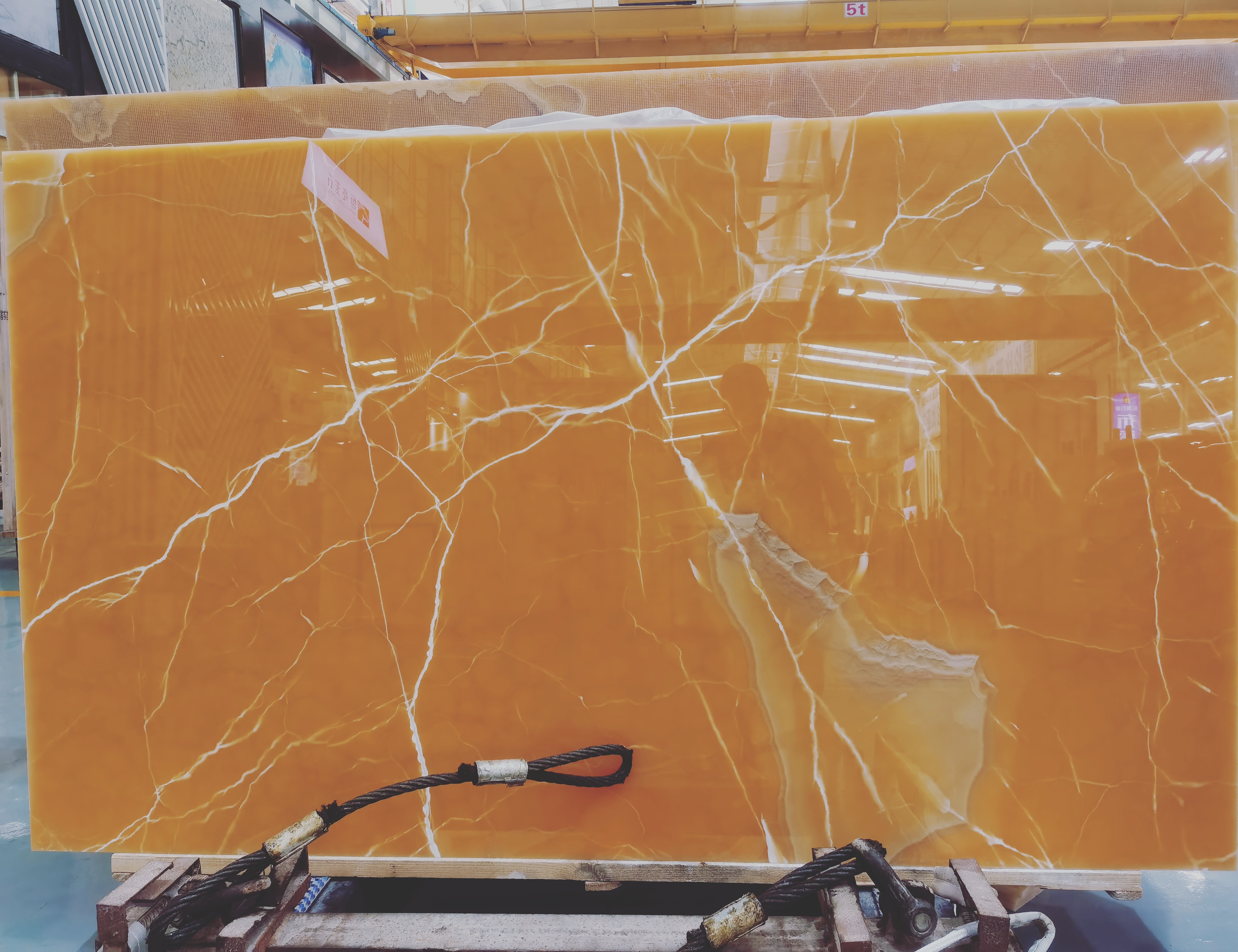 Orange Onyx Stone Slab