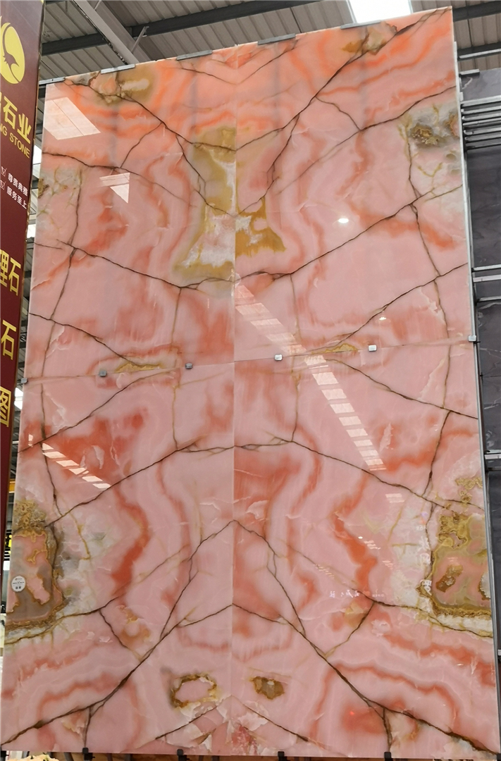 Pink Onyx Stone Slab