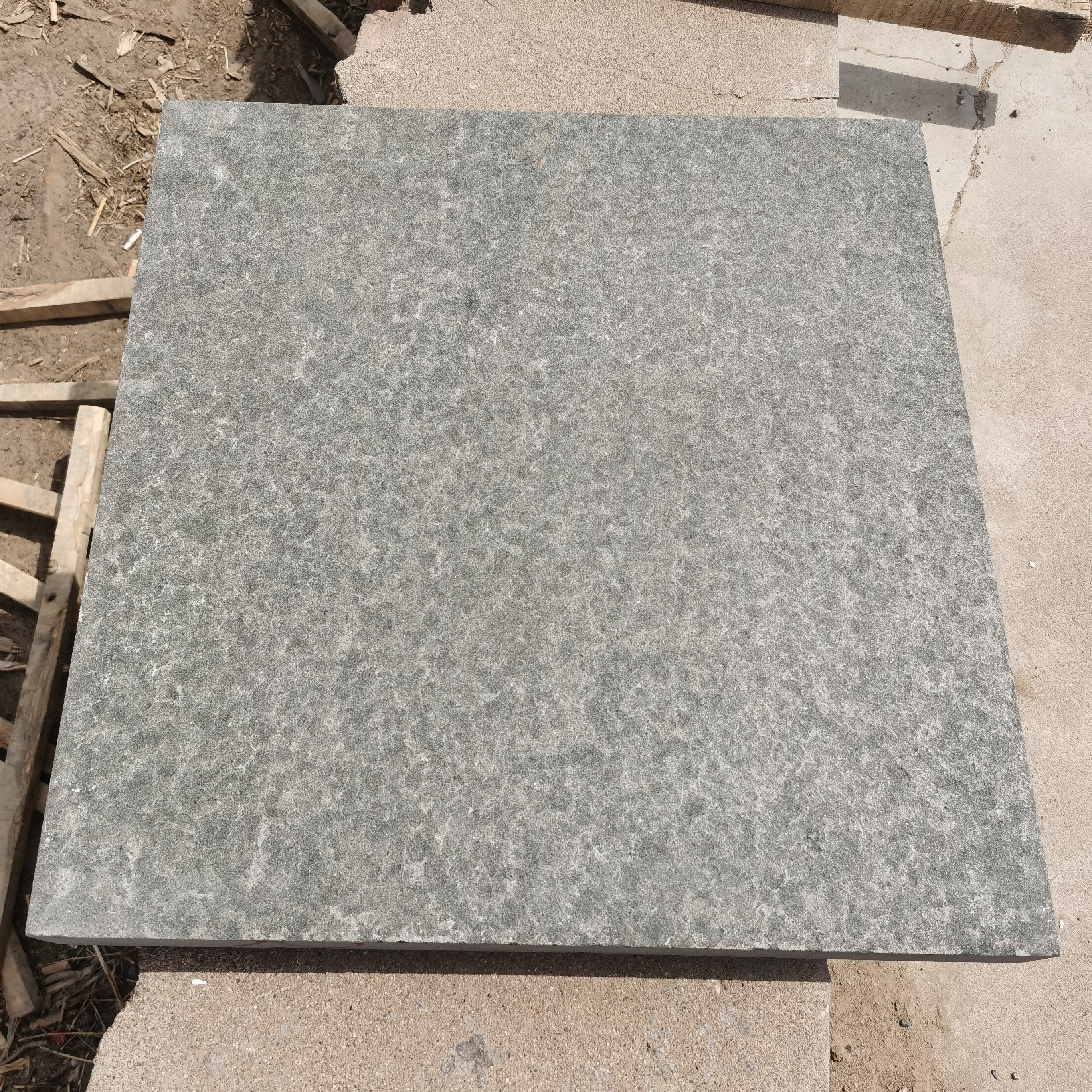 Honed Absolute Black Basalt Stone Floor Tiles