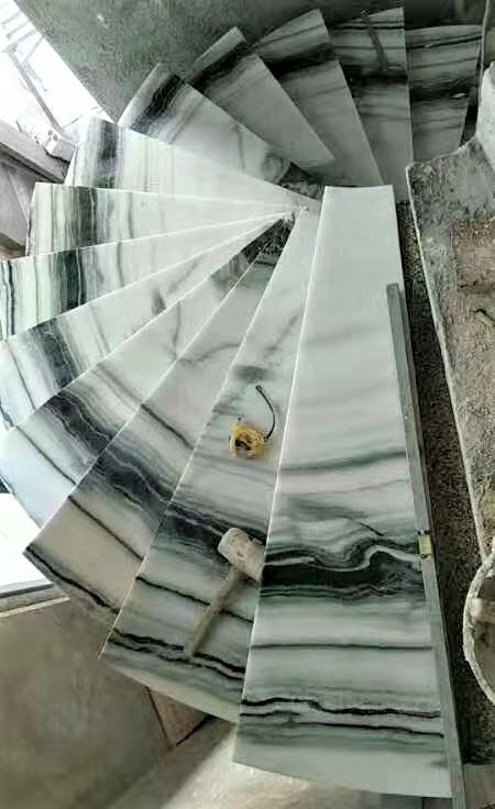 Panda White Marble Stairs