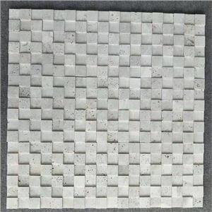 Cream Beige Travertine Mosaic Tiles