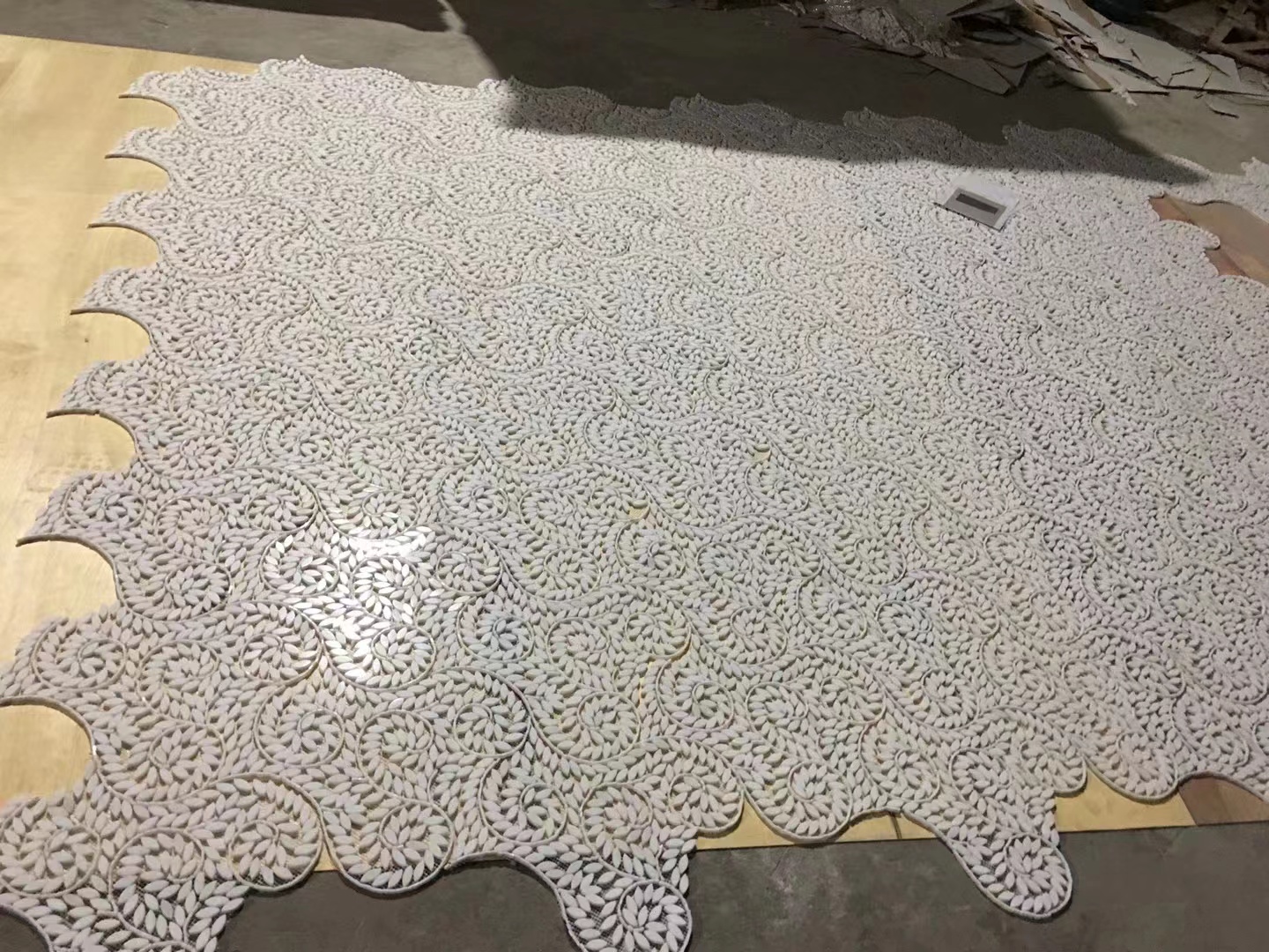 Floral Marble Mosaic Tile