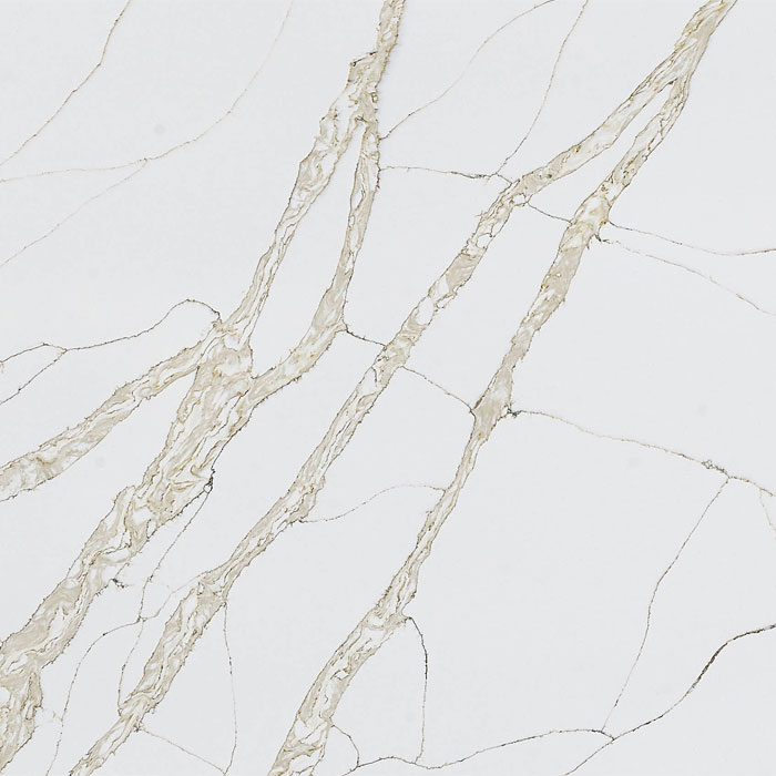 Dalle de quartz or Calacatta