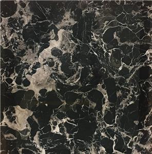 Century Black Ice Flower Marble