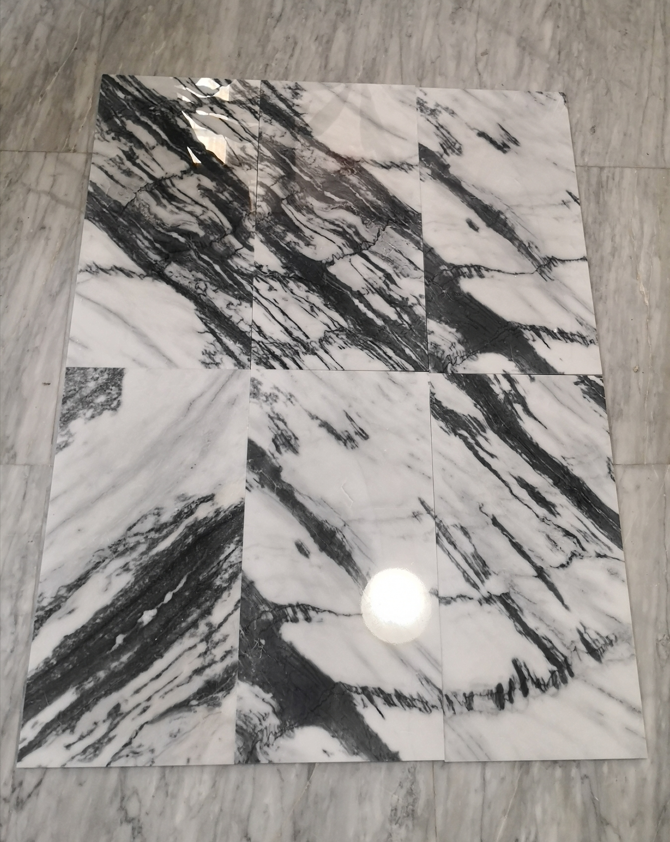 Ink White Marble