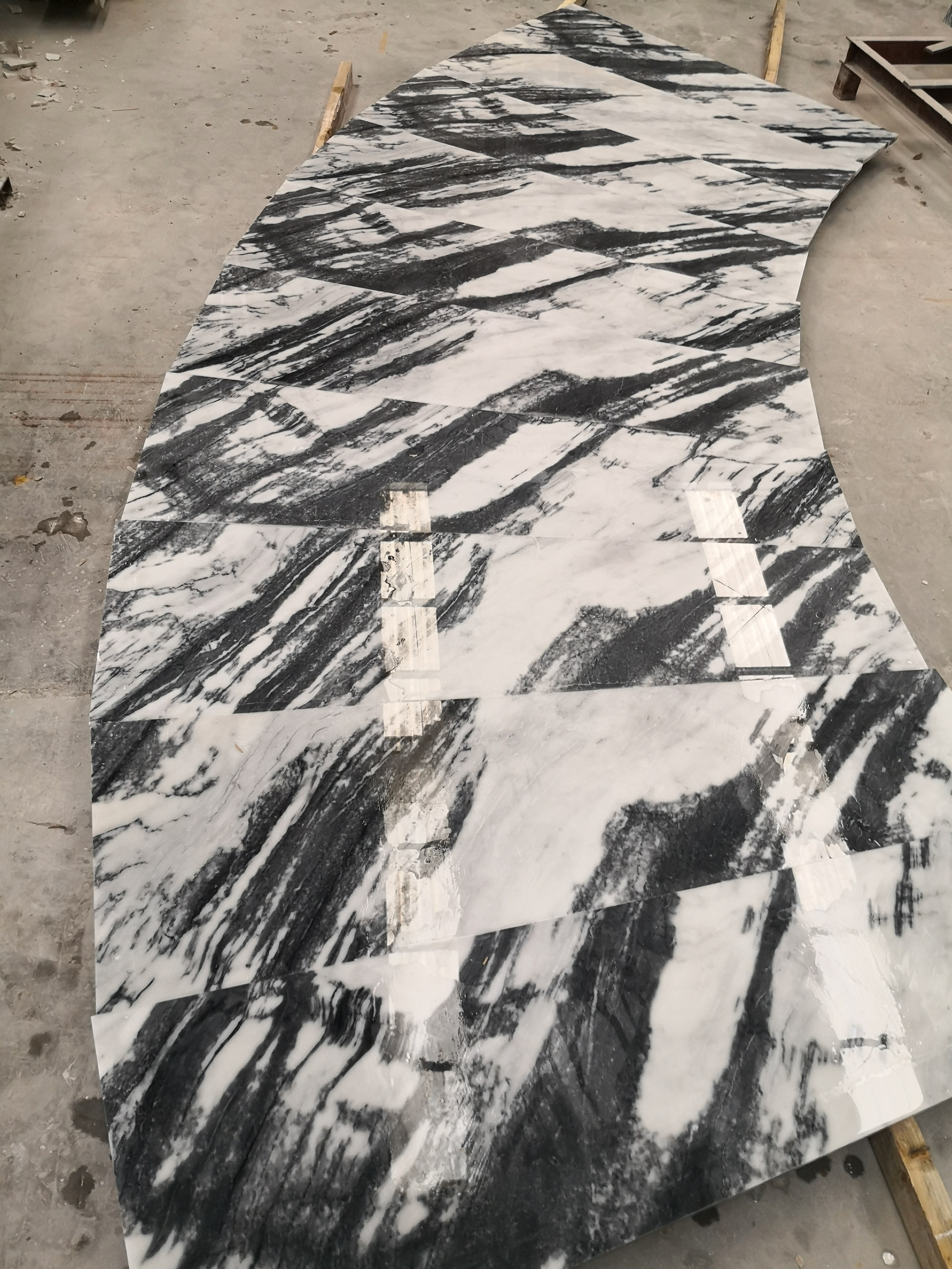 Ink White Marble