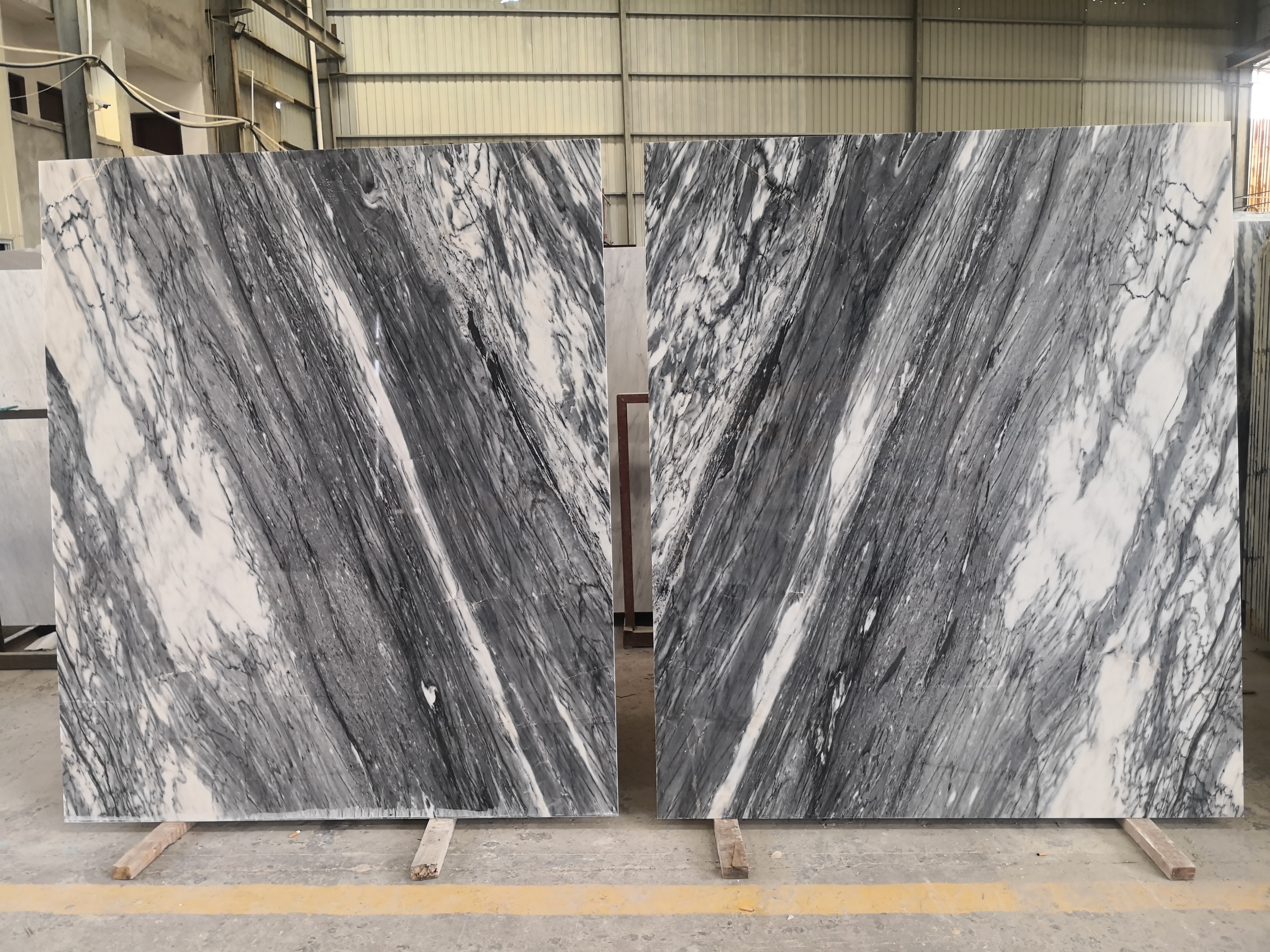 Ink White Marble