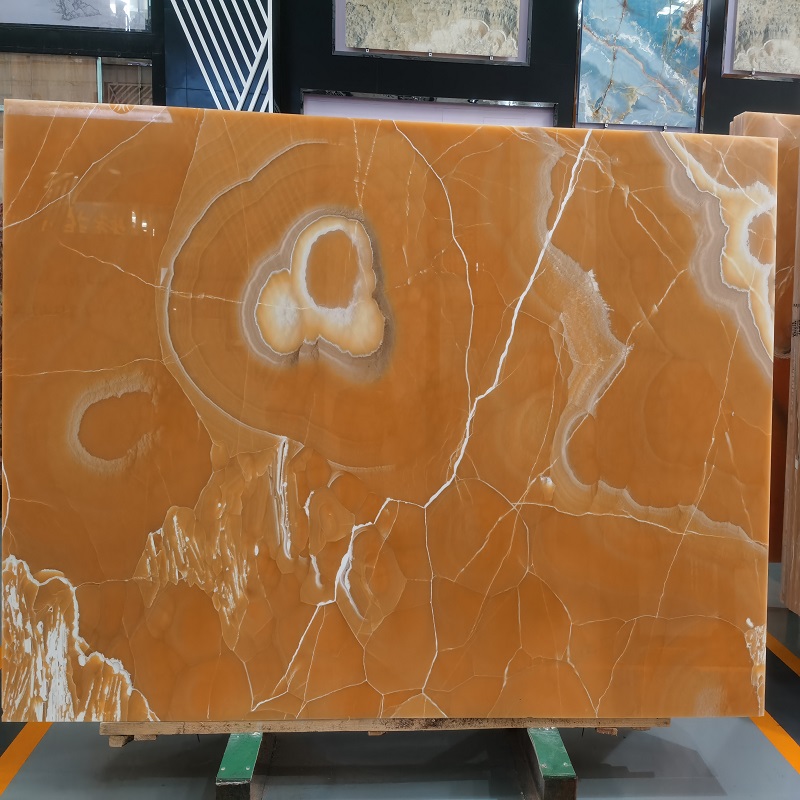 Orange Onyx Stone Slab