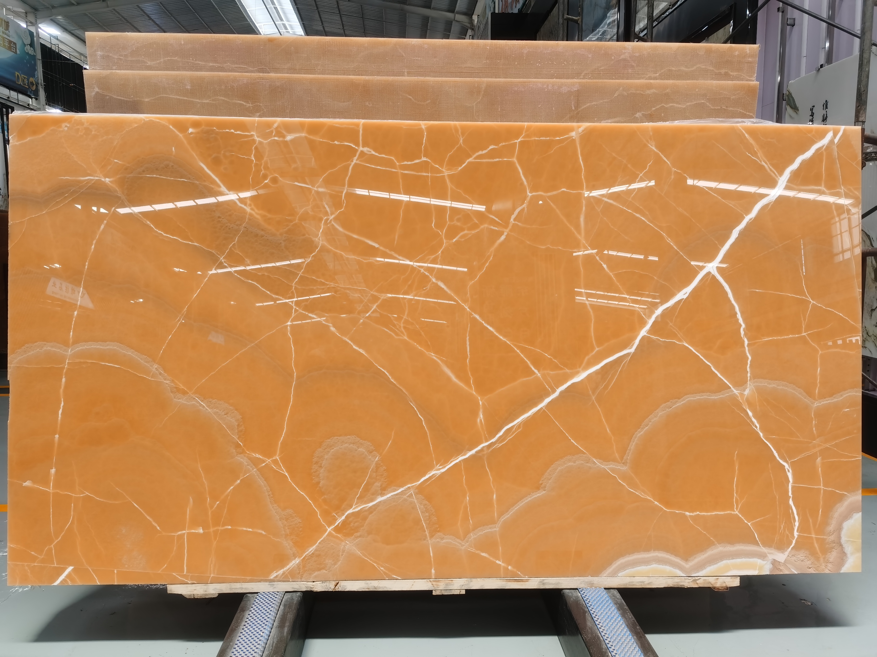 Orange Onyx Stone Slab