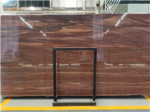 Red Wood Marble Slab