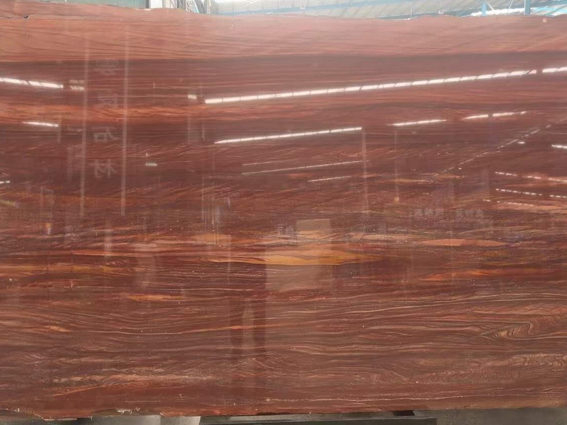 Red Wood Marble Slab