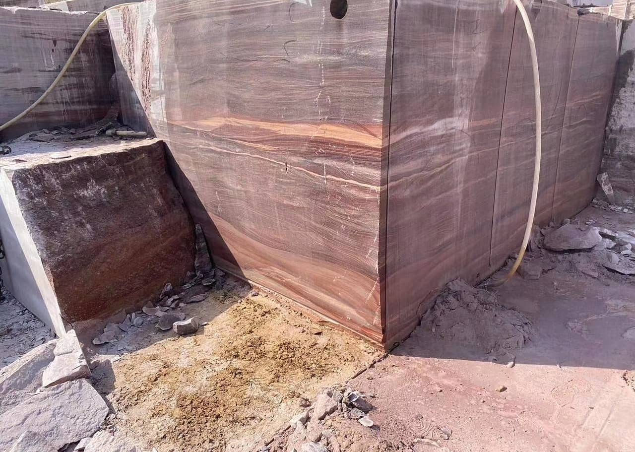 Red Wood Marble Slab