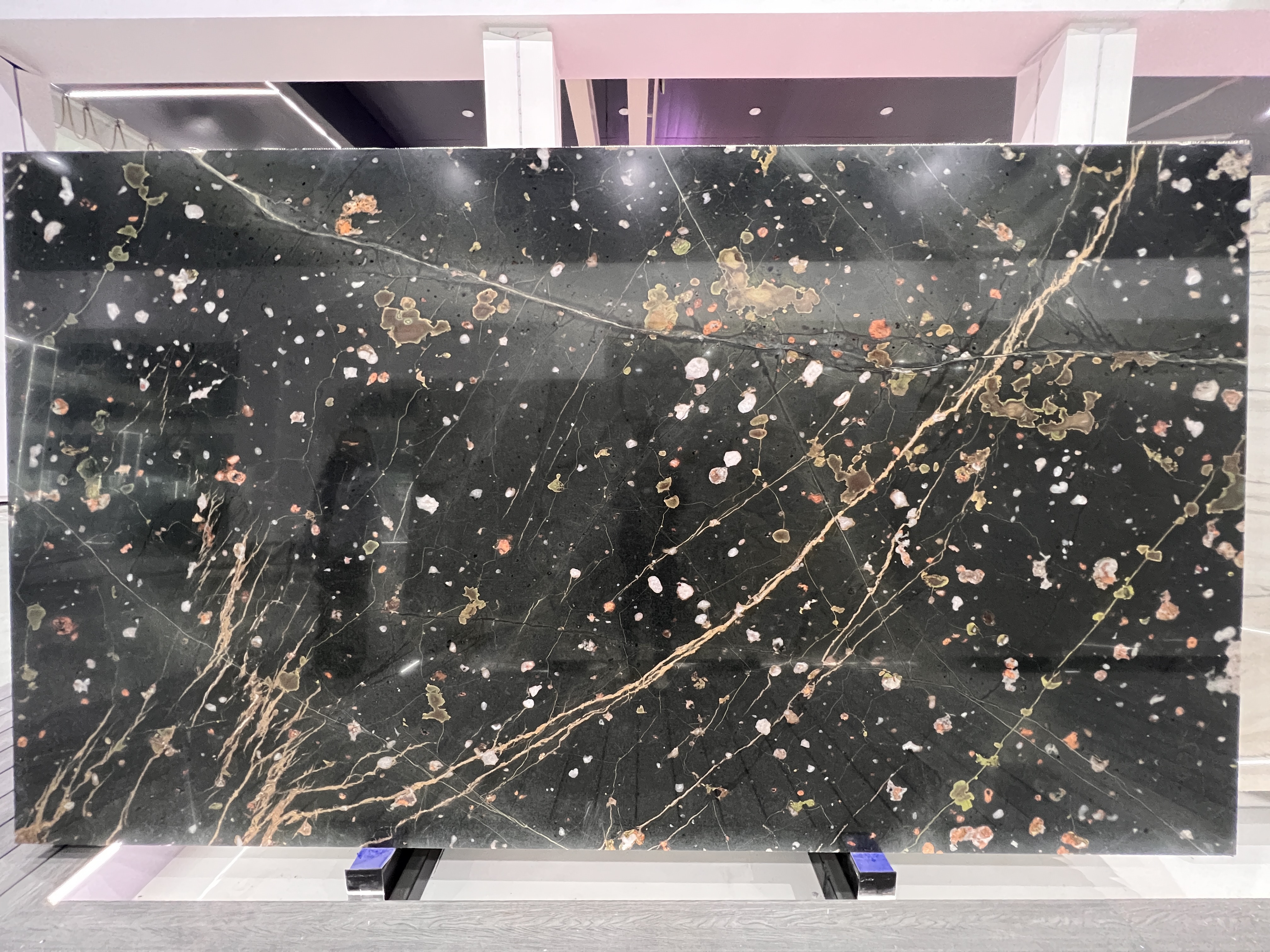 Plum Blossom Green Marble Slab