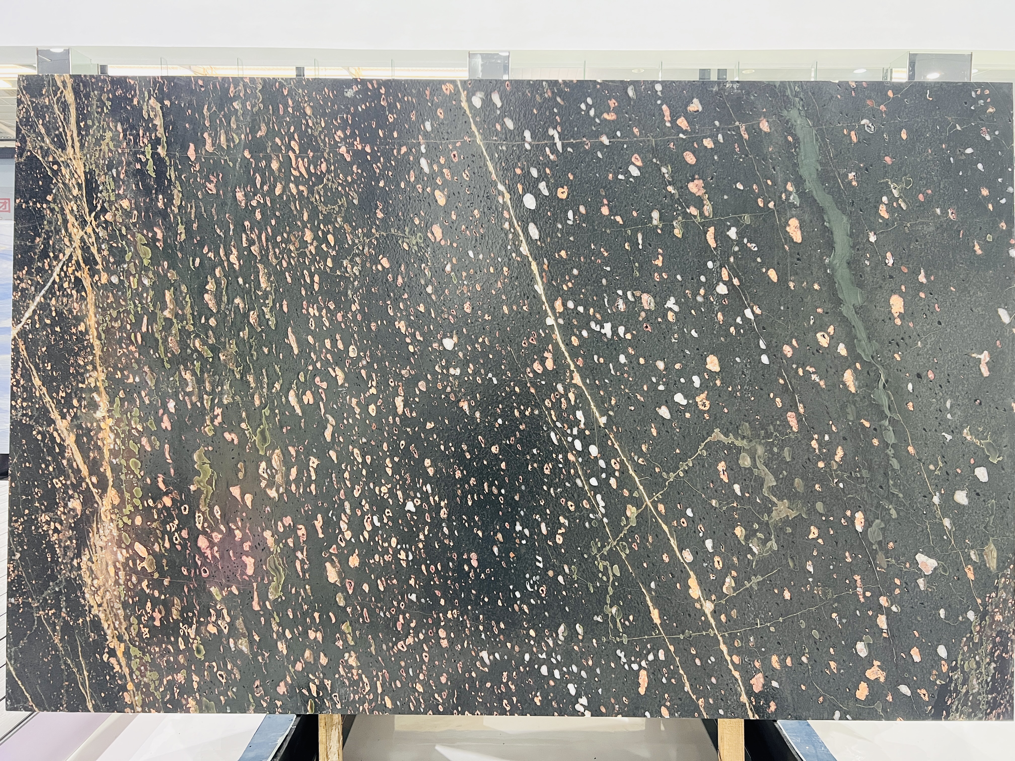 Plum Blossom Green Marble Slab