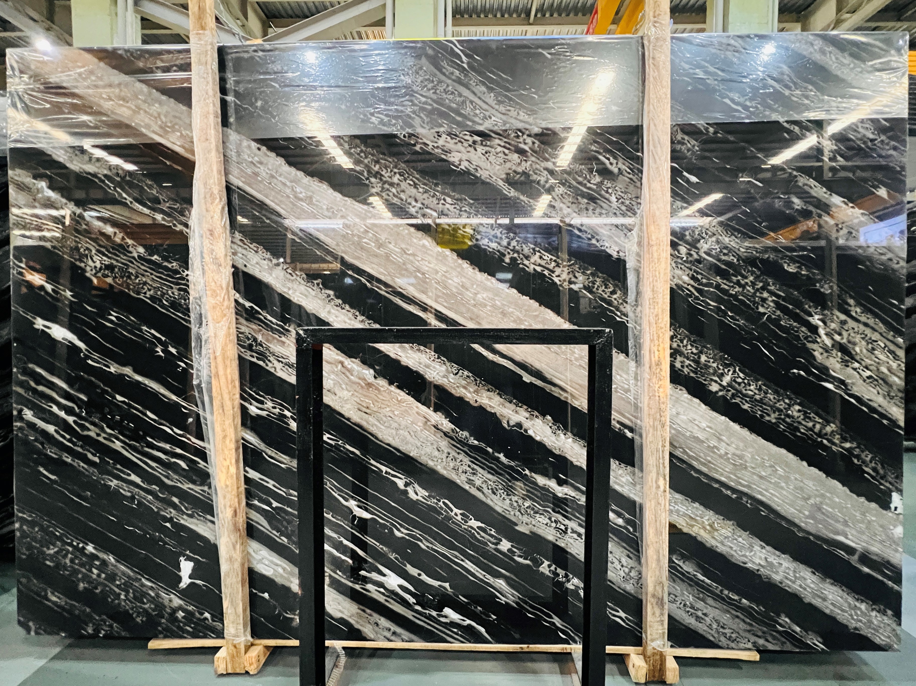 Nero Portoro Marble Slab