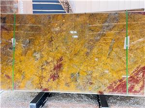 Van Gogh Emperor Yellow Marble Slab