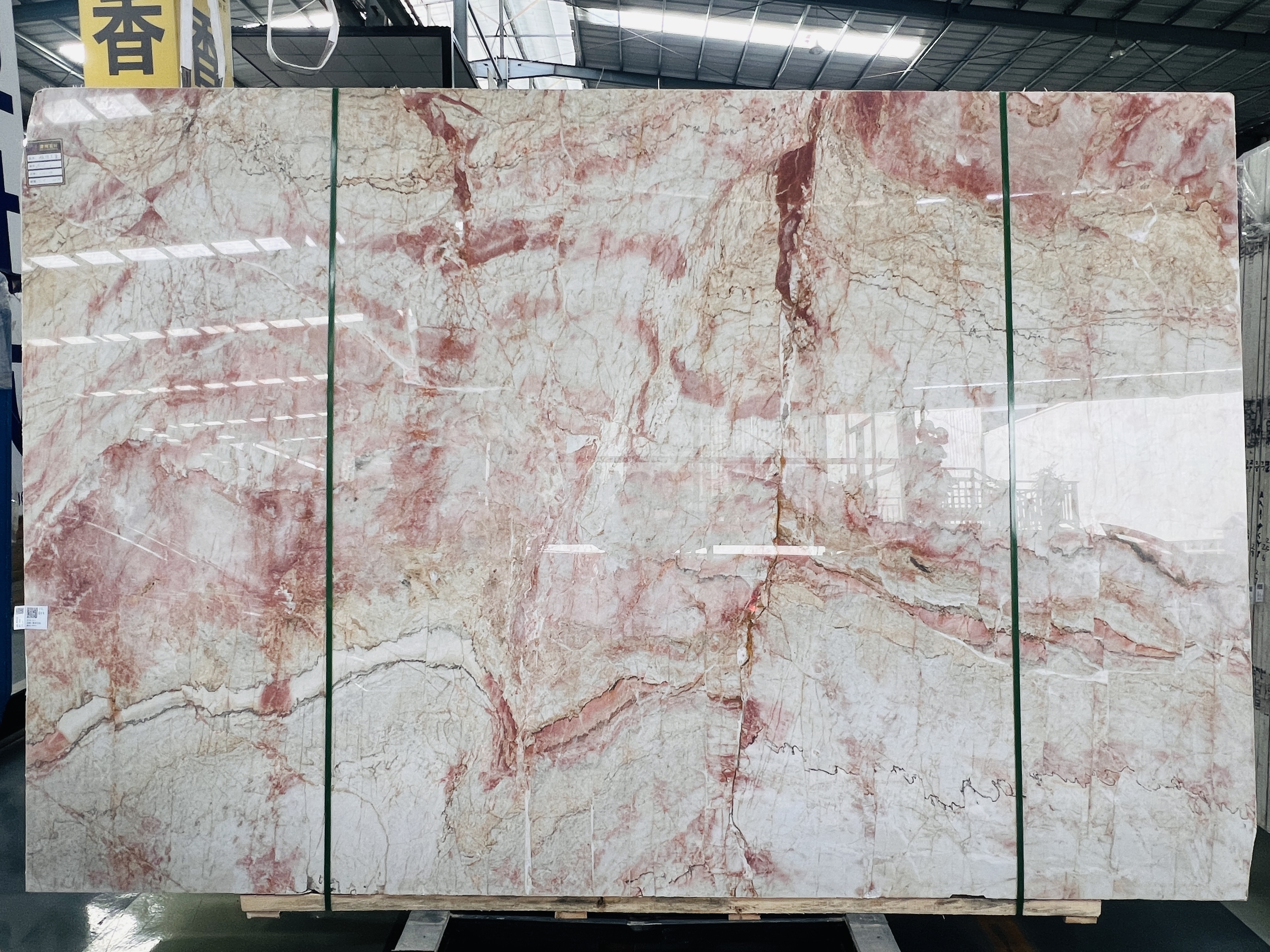 Luxury Exotic Rosso Pink Marble Slab