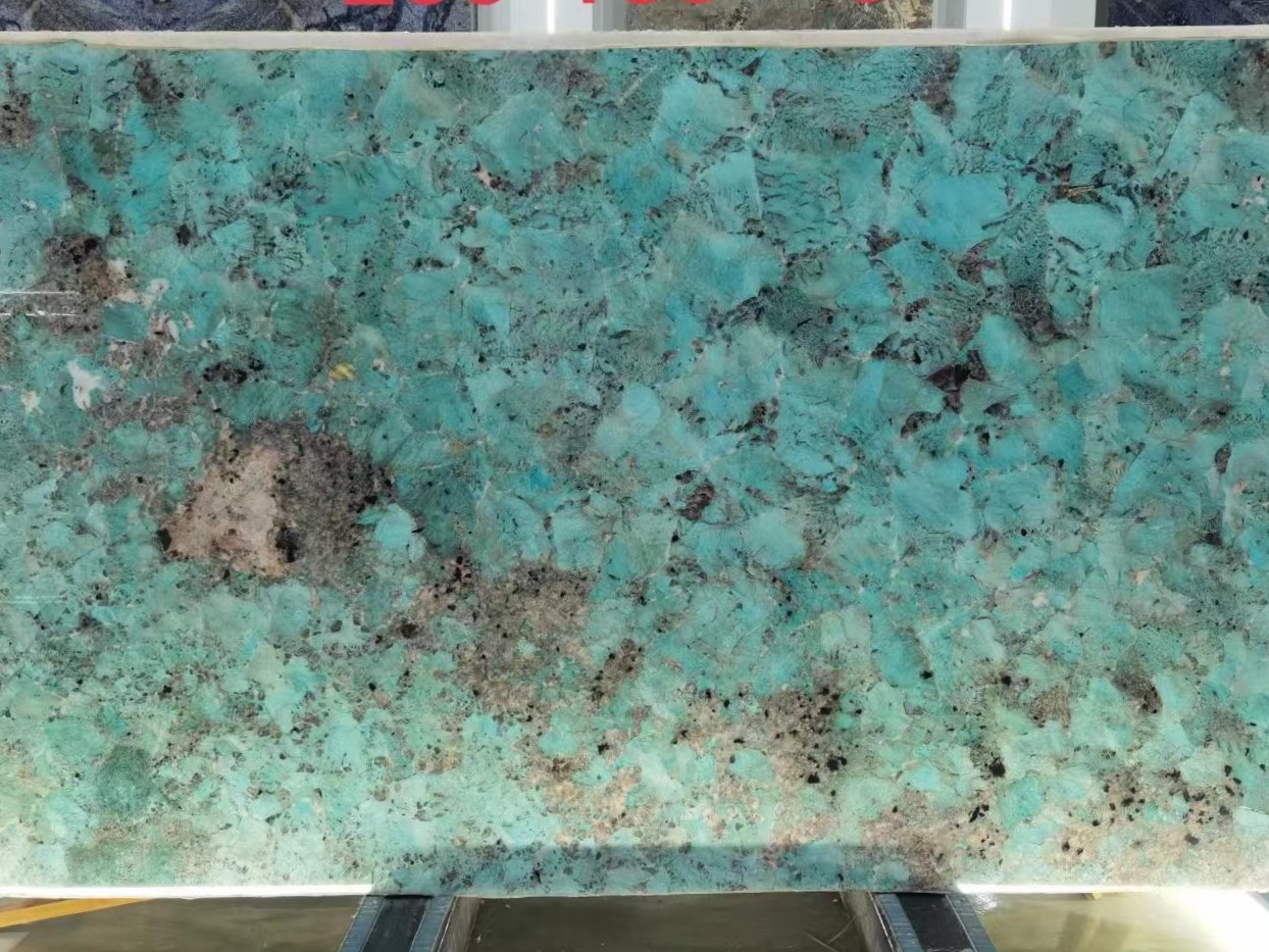 Bookmatched Amazonita Green Granite Slabs