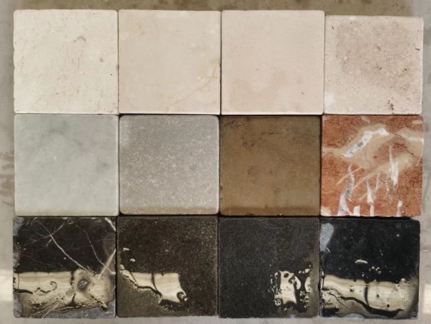 Tumbled Colorful Marble Paver Tile