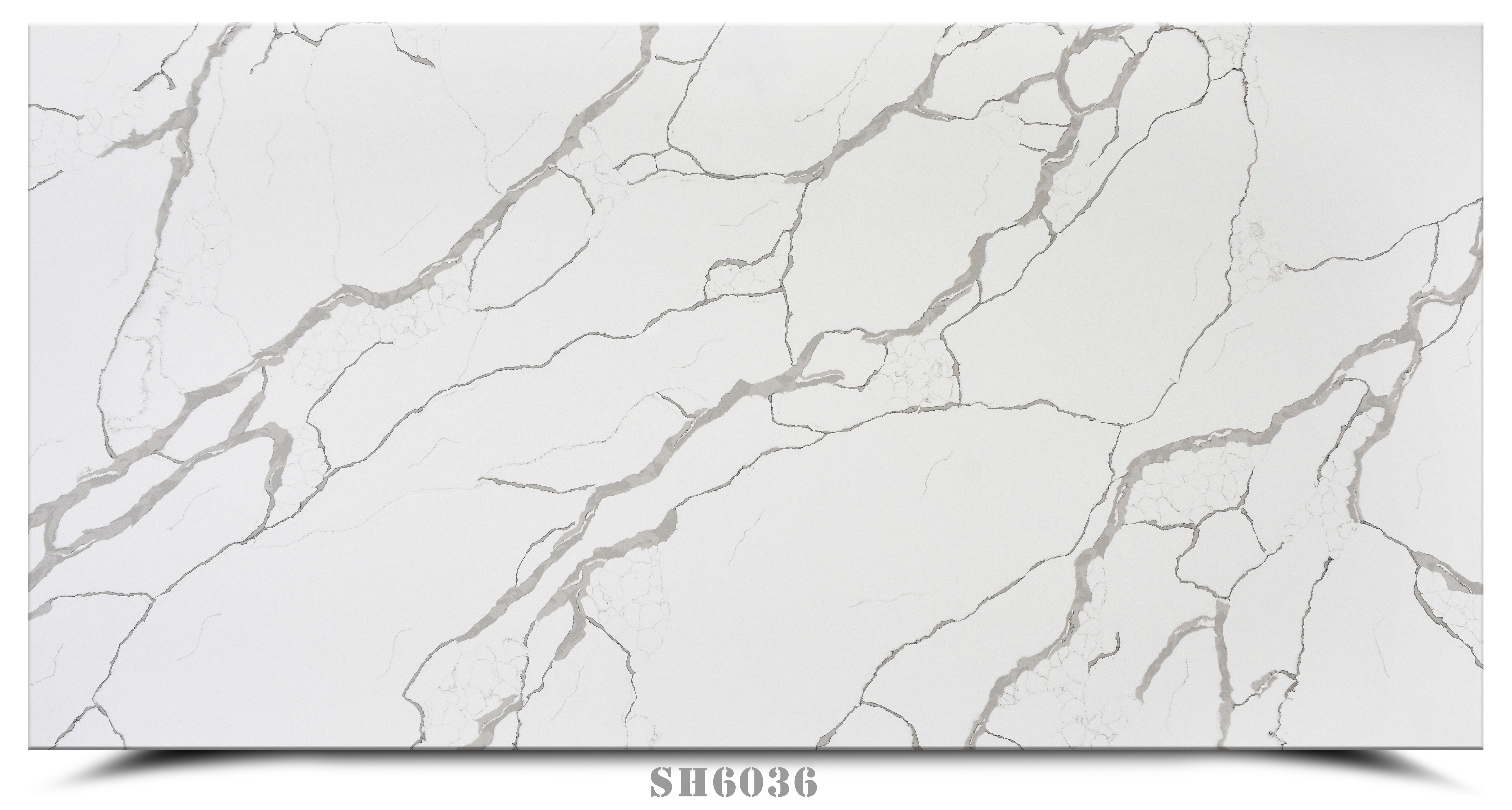 Zero Silica Calacatta White Artificial Quartz Stone