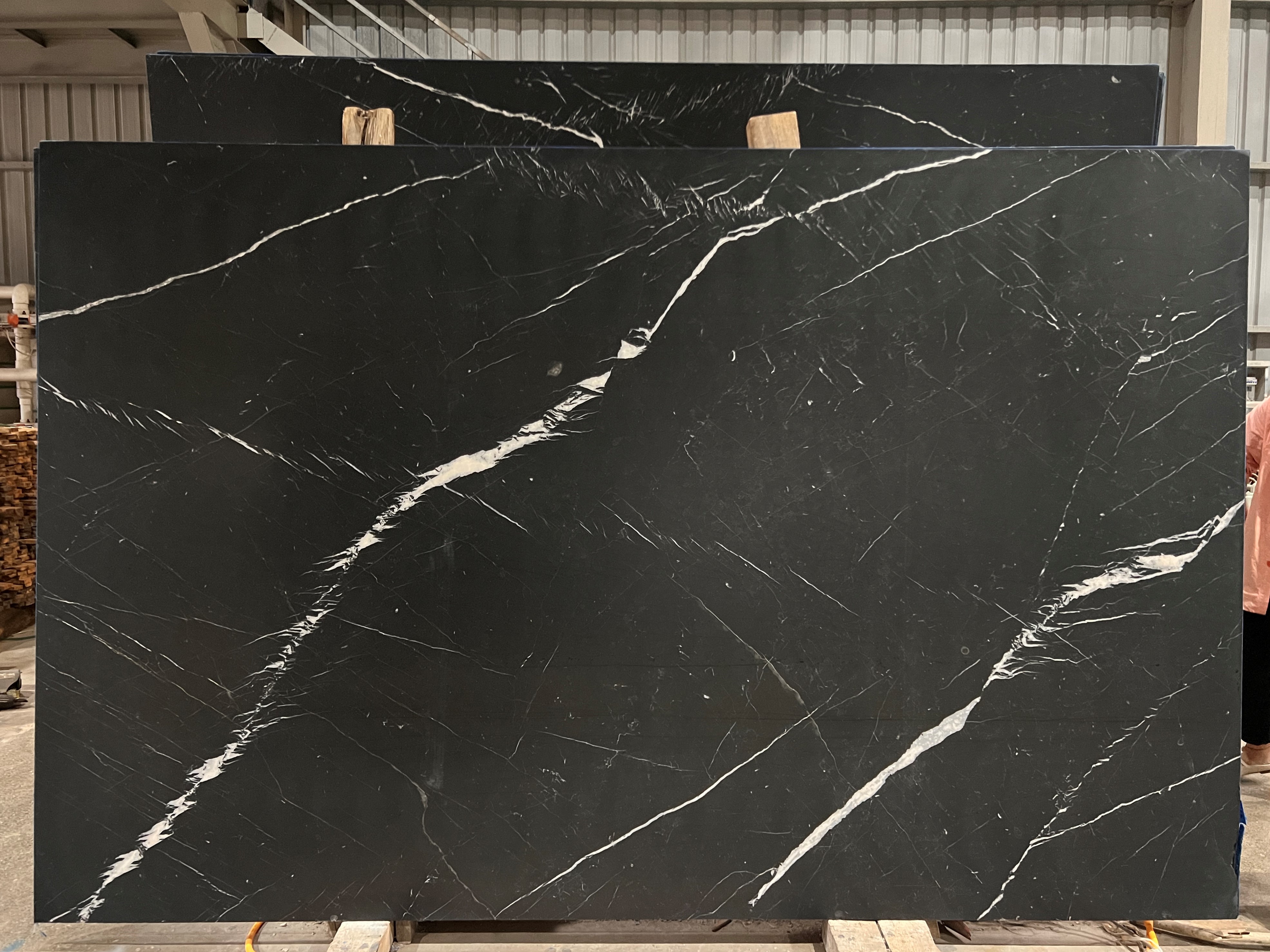 Honed Nero Black Marquina Marble Slabs