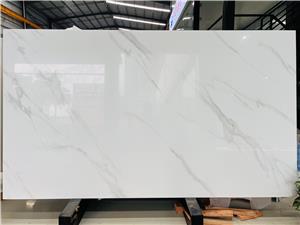 Calacatta Cararra Nano Crystallized Glass Stone Panel Slabs
