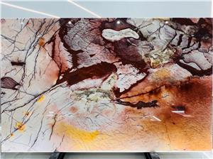 Carpaccio Red Quartzite Slab