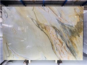 Aquarella White Quartzite Slab