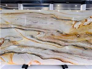 Rainbow Impression Quartzite Slab