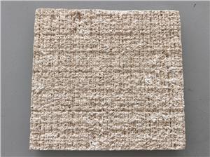 Roman Beige Travertine Fabric Textured Tiles