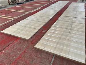 Fluted Wooden Marble Polished Wall Tile