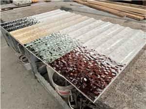 3D Fluted Marble Polished Mosaic Wall Tiles