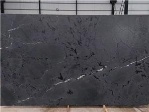 Leathered Negresco Black Quartzite Slab